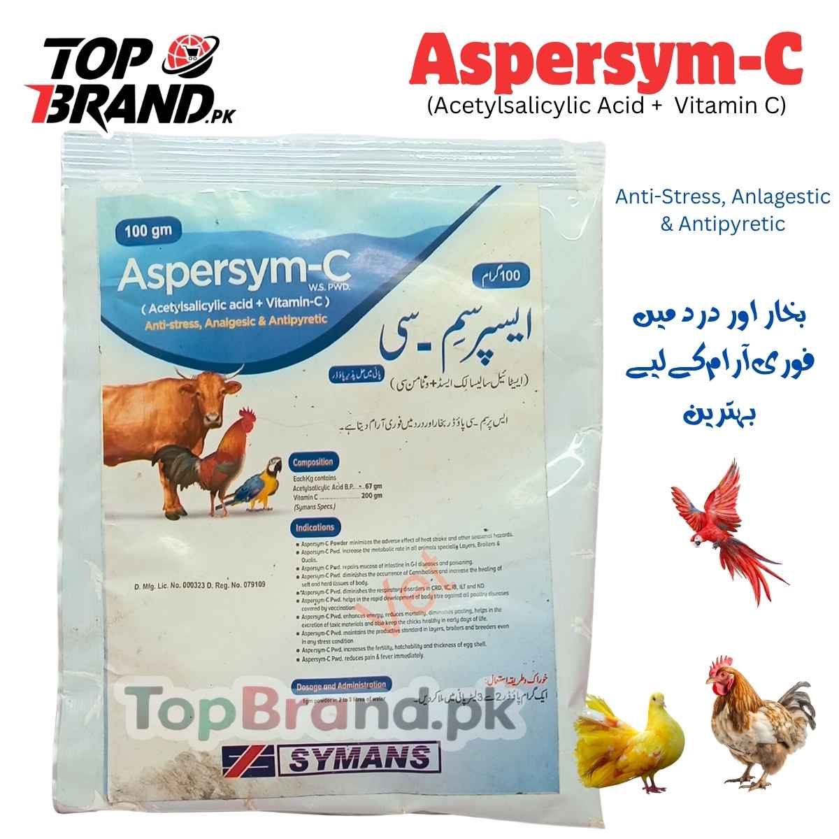 Aspersym-C (Acetylsalicylic Acid + Vitamin C)