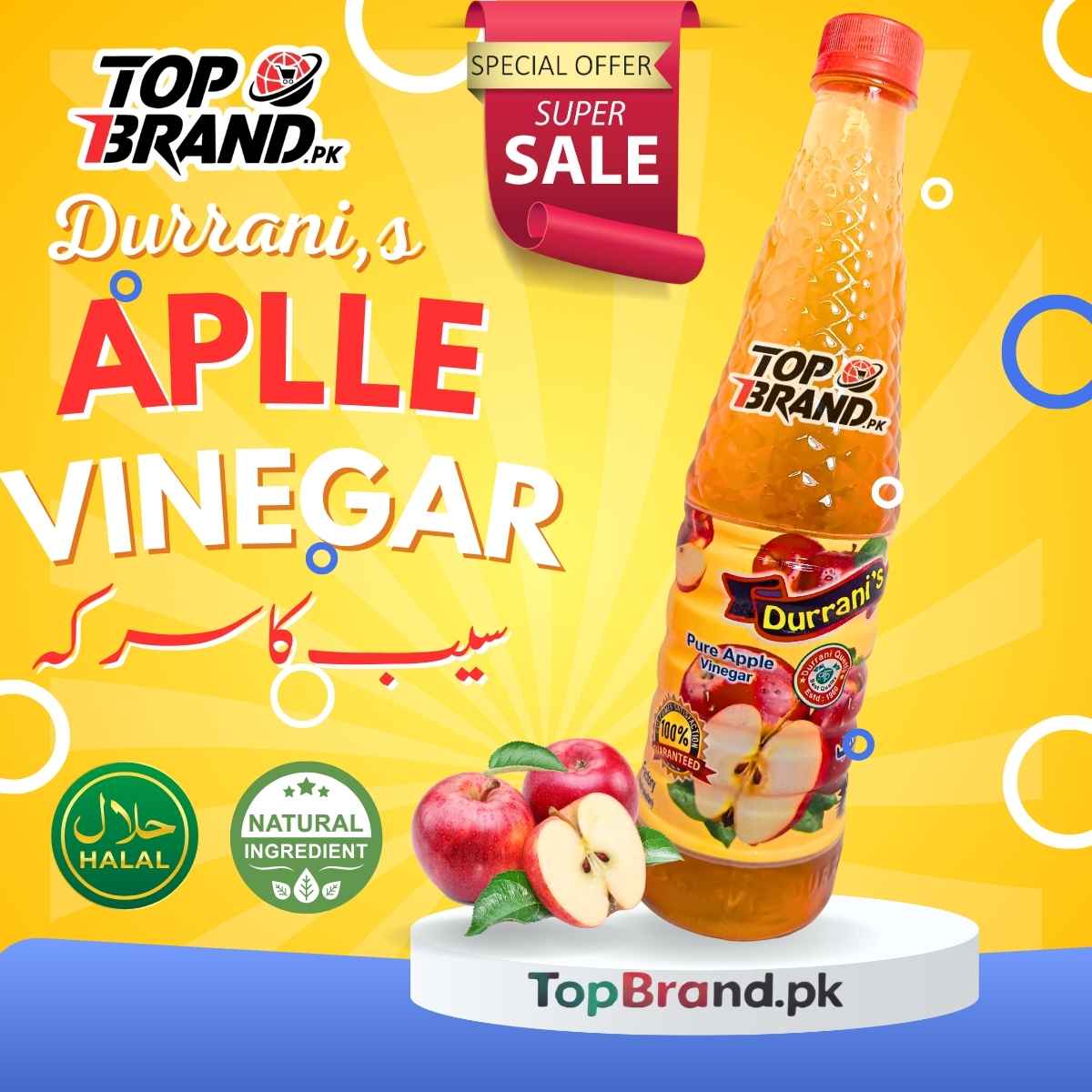 Durrani's Apple Vinegar – 100% Pure & Organic