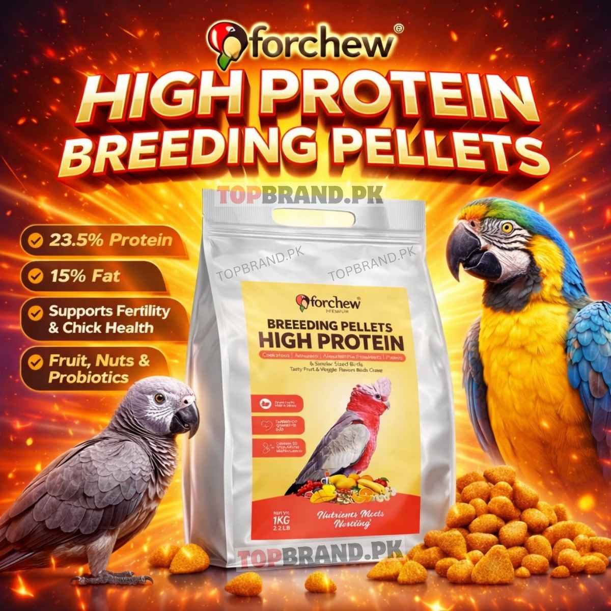 Forchew High Protein Breeding Pellets