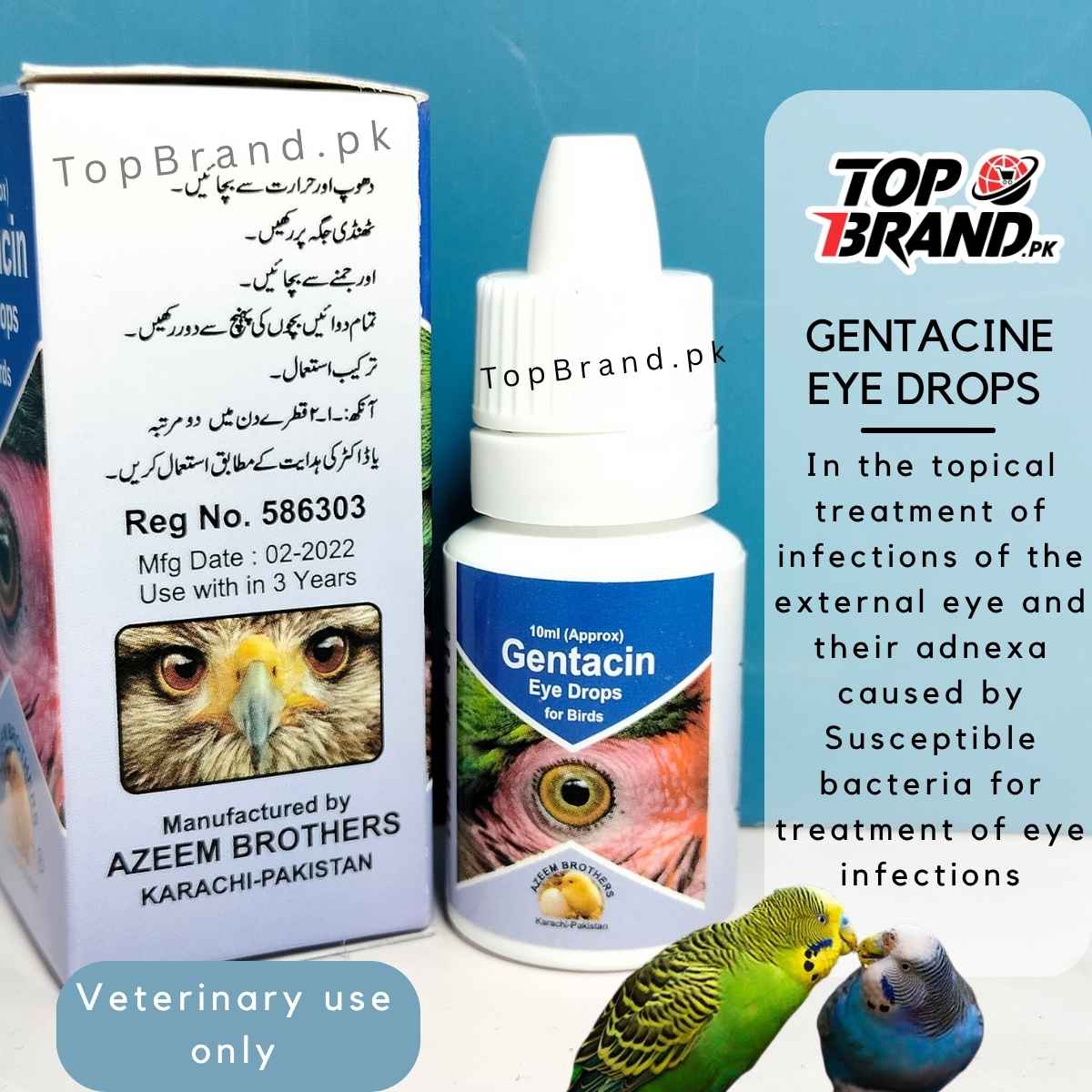 Gentacine Eye Drops for Birds