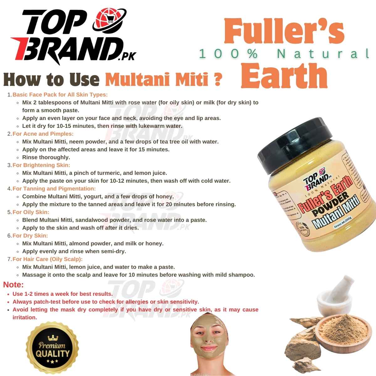 Multani Mitti | Fuller's Earth | Natural Skin Care For Radiant & Clean Skin