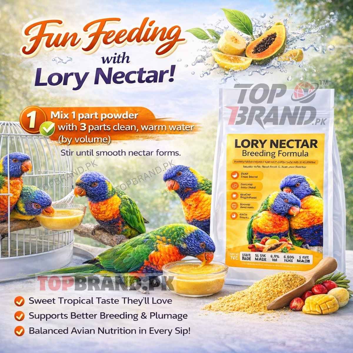 Lory Nectar 1kg Breeding Formula