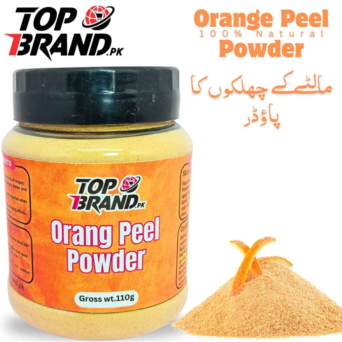 Orange Peel Powder - Multipurpose Ingredient for Skin & Kitchen