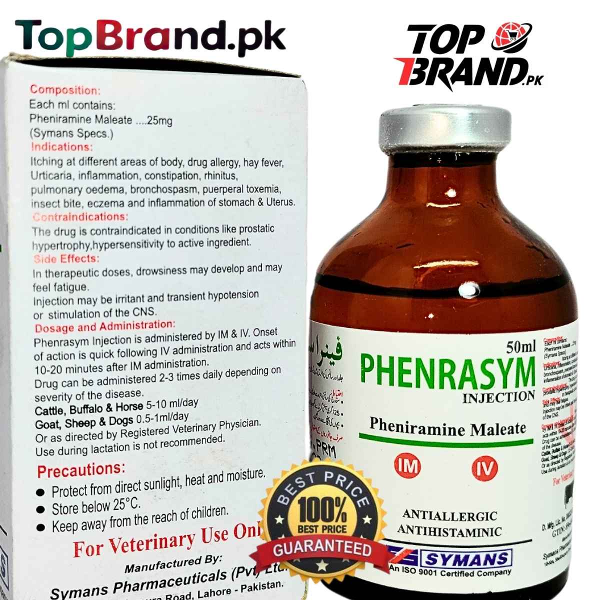 Phenrasym (Pheniramine Maleate) – Effective Solution for Allergies in Birds & Animals