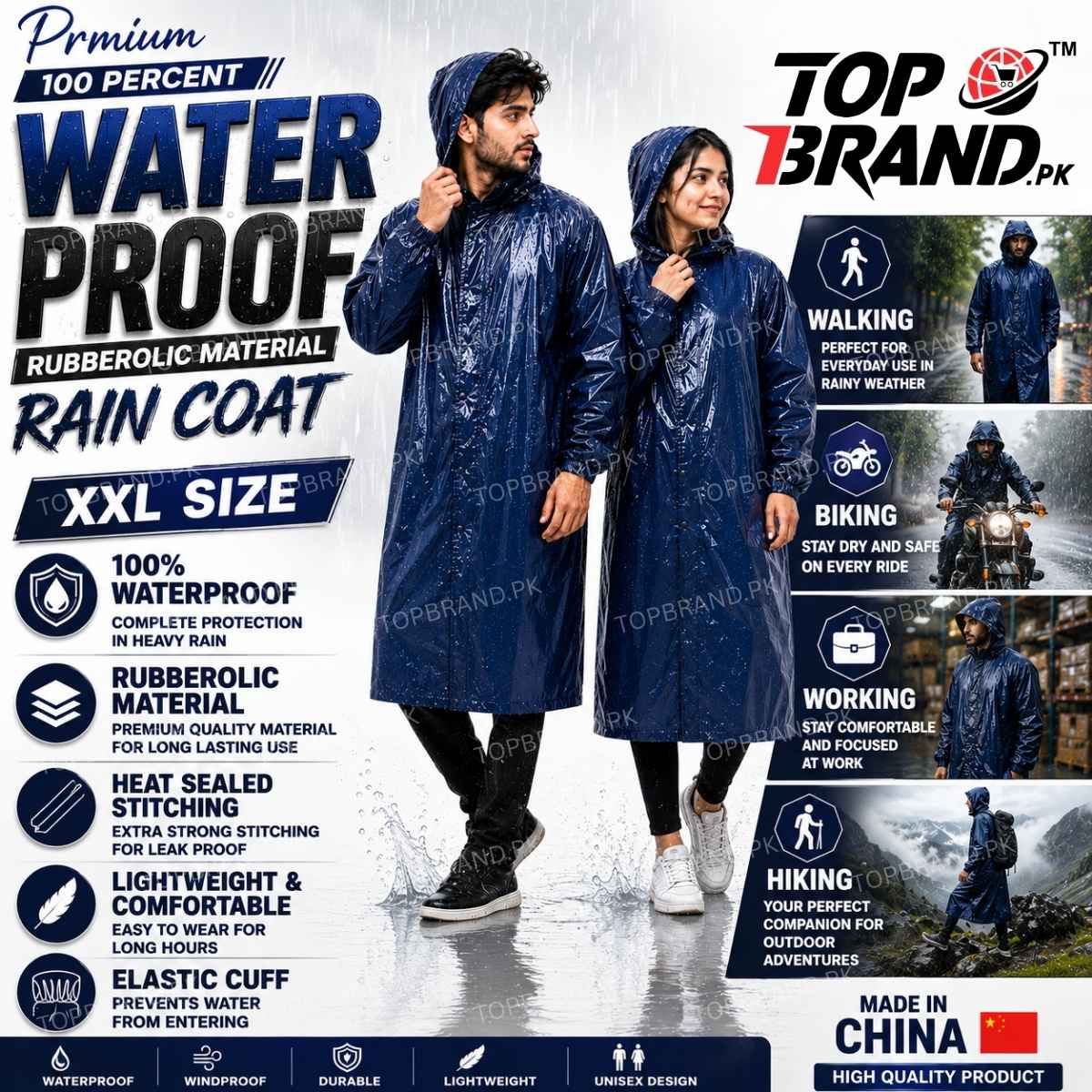 Premium Waterproof Rain Coat for girls
Rain Suit, Rain Coat, Water proof Rain Suit, Premium Quality Rainsuit, Large Size Rain Suit, Top Quality Rain Suit, Premium Quality Rain suit, imported rin suit, imported quality rain suit, high rated rain suit, Water Proof Rain coat, premium quality rain coat, pvc rain coat, imported rain coat,high quality rain coat, Brsati, Waterproof Rubberolic PVC Long Rain Coat with Hood