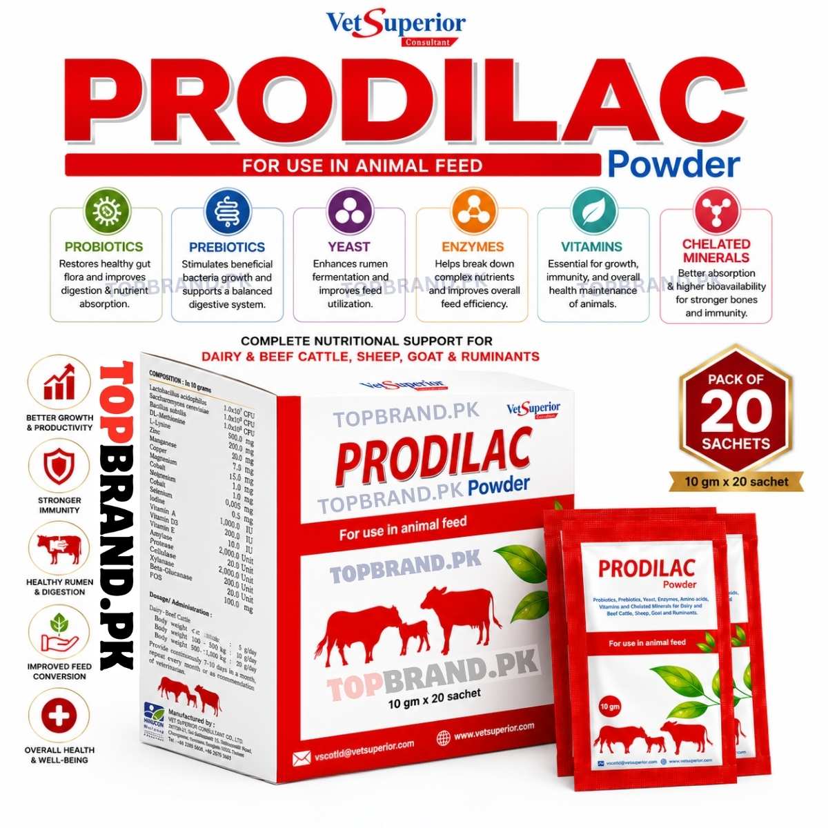 Prodilac (Pack of 20) 10g Each