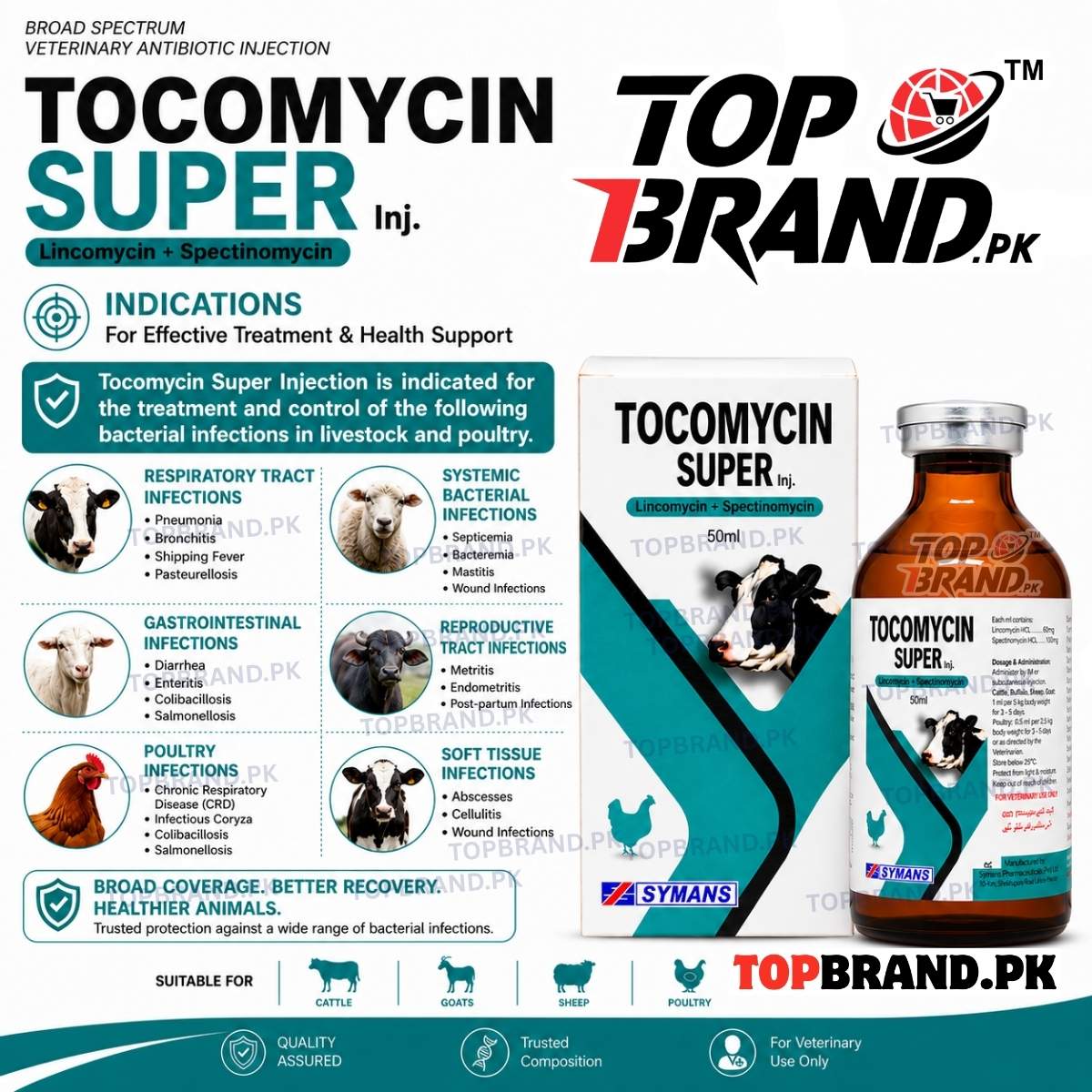 TOCOMYCIN SUPER (Lincomycin + Spectinomycin)