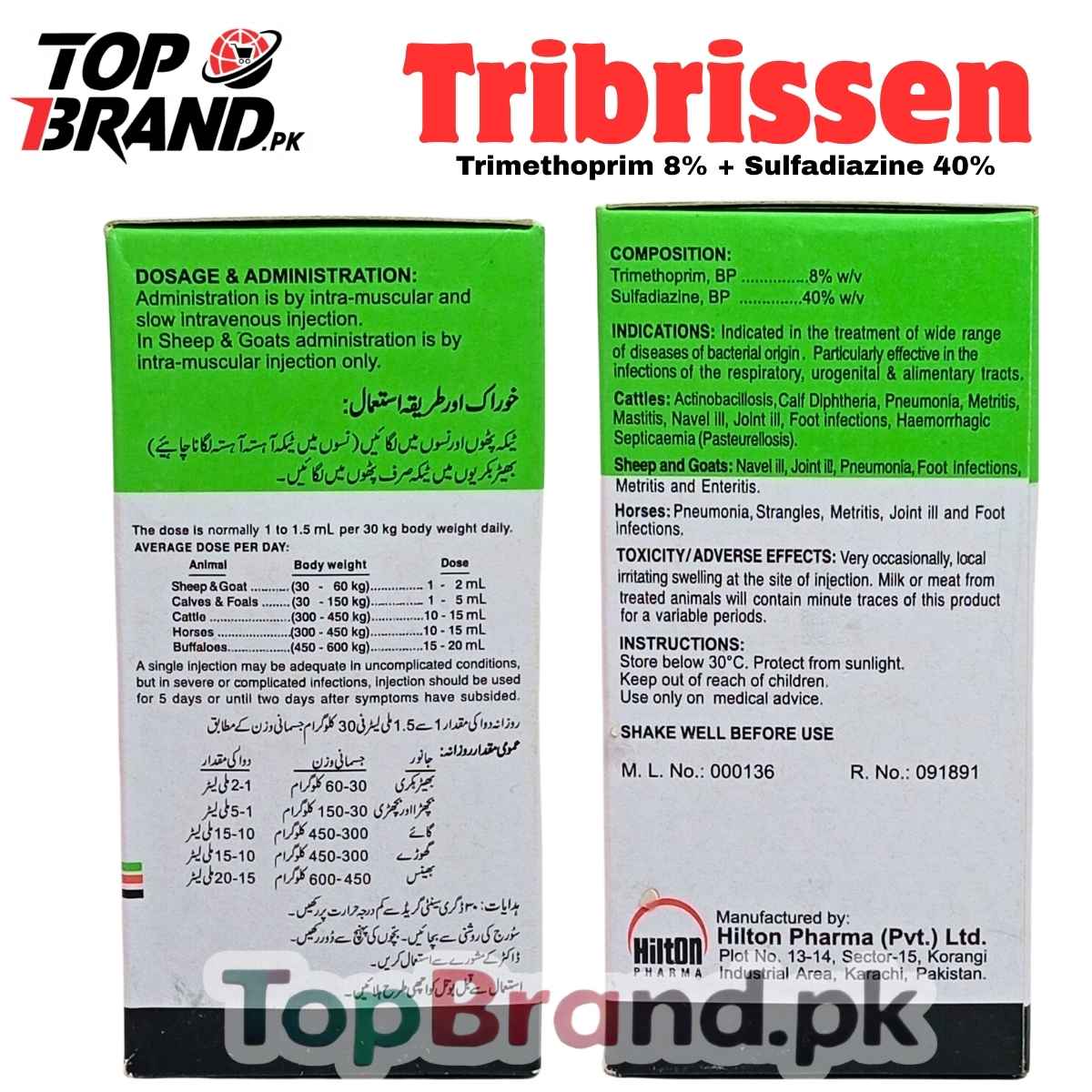 Tribrissen (Trimethoprim + Sulfadiazine)