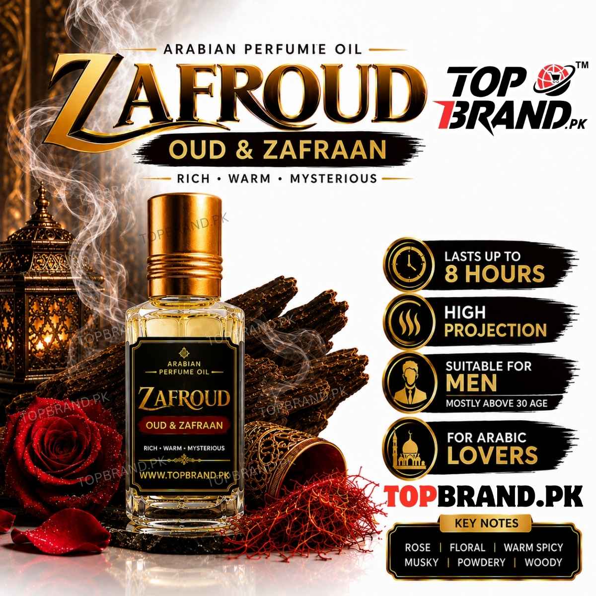 ZAFROUD Oud and Zafraan Perfume Oil Crystal Safroon Irani Zafraan Crystal Zafraan Crystan Zafran Arabian Perfumes Arabian Attars Oud Zafraan Arabian Perfume Oil for Men Warm Spicy Oud Perfume Oil
Amber Musk Long Lasting Arabian Perfume Oil for Men Mature Arabic Fragrance High Projection Oud Zafraan Attar Royal Oud by Elecnts
J. Fragrances (Junaid Jamshed) Perfumes Attar Ittars Scents N Stories Fragrances Perfumes Attars Bonanza Satrangi Perfumes Sapphire Fragrances Khaadi Fragrance