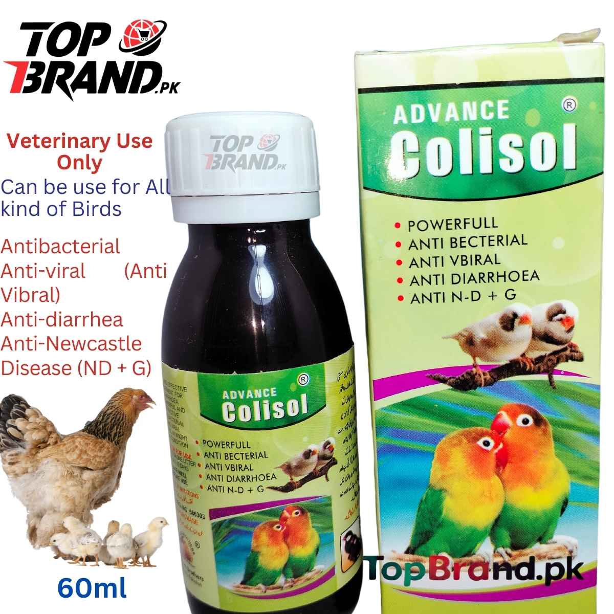 Advance Colisol - Antibecterial Medicine for Birds