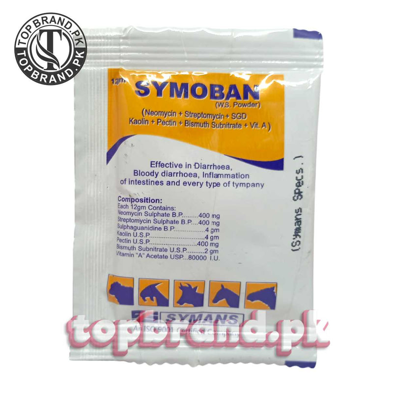 Symoban 12g Sachet – Advanced Formula for Calf Scours & Livestock Intestinal Health