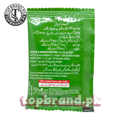 Zoben 20 (Albendazole) 5g Sachet – Effective Dewormer for Livestock & Poultry