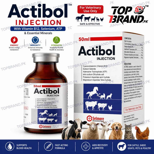 Actibol 50ml Vitamin B12 + Selenium + ATP Veterinary Injection