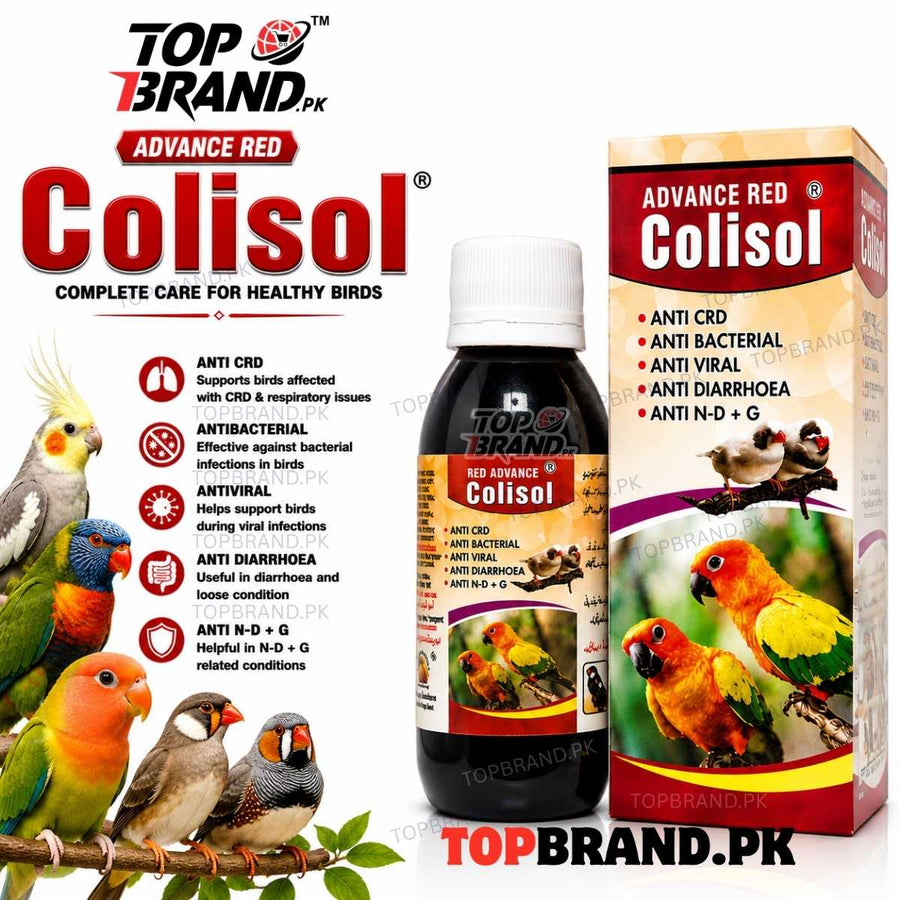 Advance Red Colisol (60ml) (Anti CRD, Antibacterial & Antiviral Liquid for Birds)
