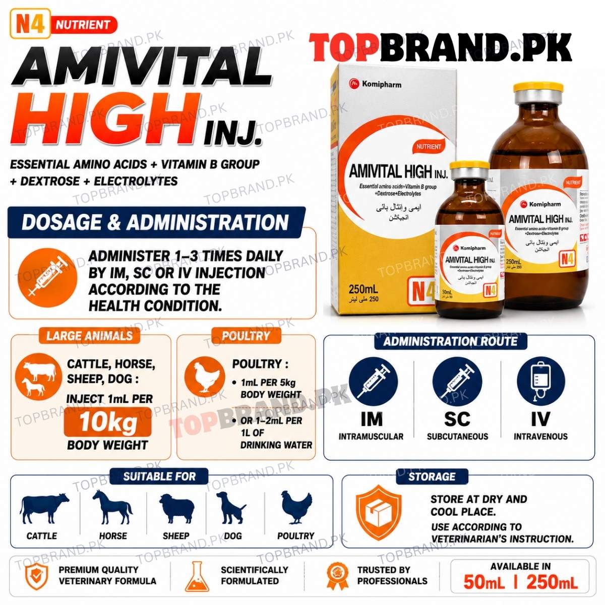 vitamin b12 injection price in pakistan B Online AMIVITAL HIGH, Amino Acids +