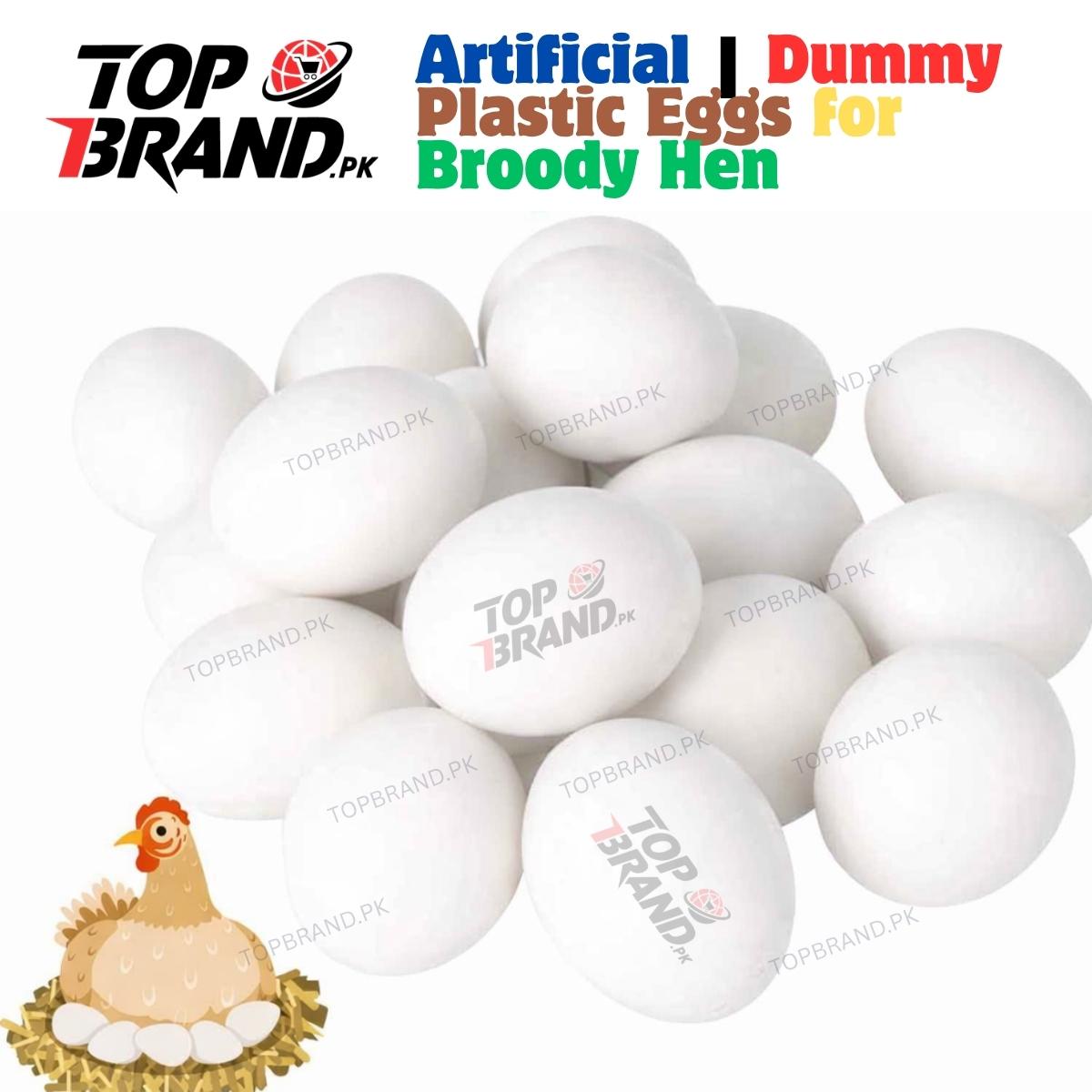 Artificial | Dummy Plastic Eggs for Broody Hen (Light Weight Egg Hollow from Inside)