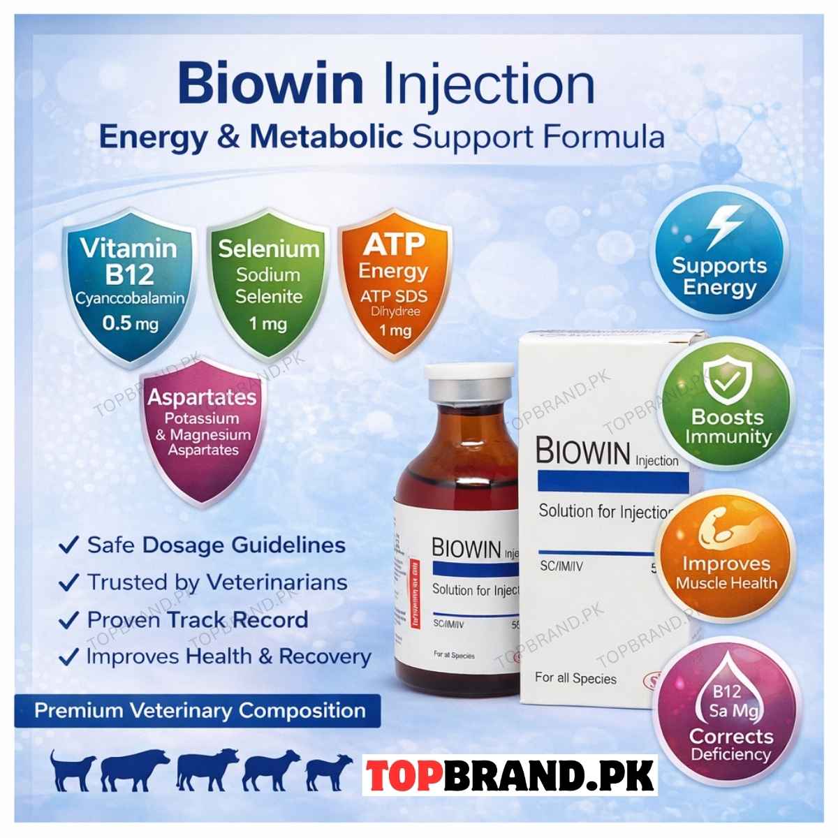 Biowin 50ml – Veterinary Vitamin B12, Selenium & Metabolic Support Formula