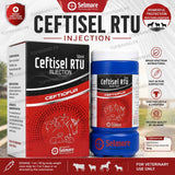 Ceftisel RTU Injection 50ml – (Ceftiofur Hydrochloride)