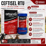 Ceftisel RTU Injection 50ml – (Ceftiofur Hydrochloride)