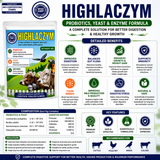 HighLaczym 100g (پروبائیوٹک + ییسٹ + انزائم)