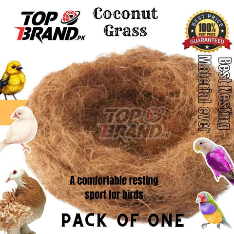 Coconut Grass Nesting Material for Finches, Lovebirds, Pigeons & Dove