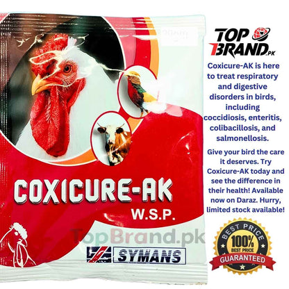 Coxicure-AK | Complete Treatment for Coccidiosis, Fowl Cholera, With Sulphaquinoxaline, Vitamins A & K3