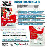 Coxicure-AK | Complete Treatment for Coccidiosis, Fowl Cholera, With Sulphaquinoxaline, Vitamins A & K3