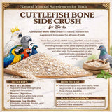 Cuttlefish Bone Side Crush (800g) for Birds – High Calcium Mineral Source for Birds & Pets