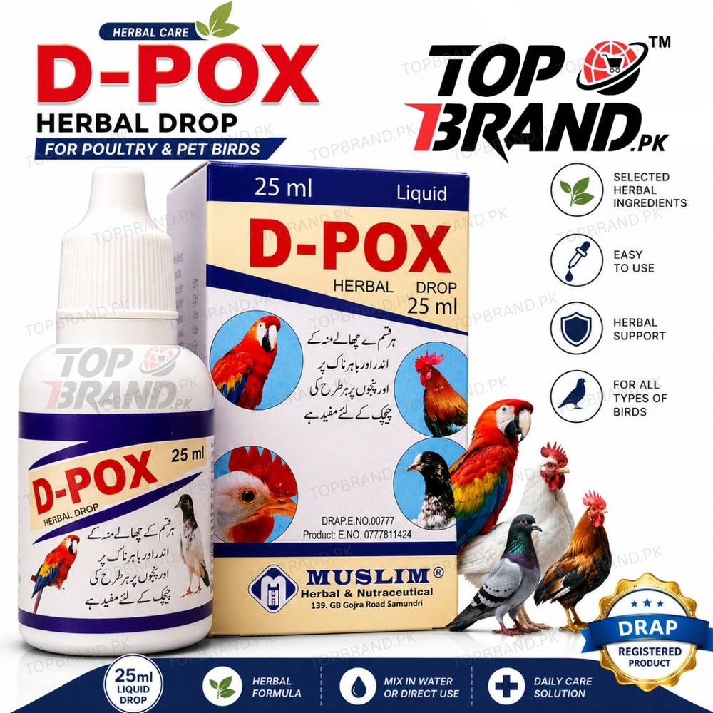 D-POX Herbal Drops 25ml for Poultry & Birds