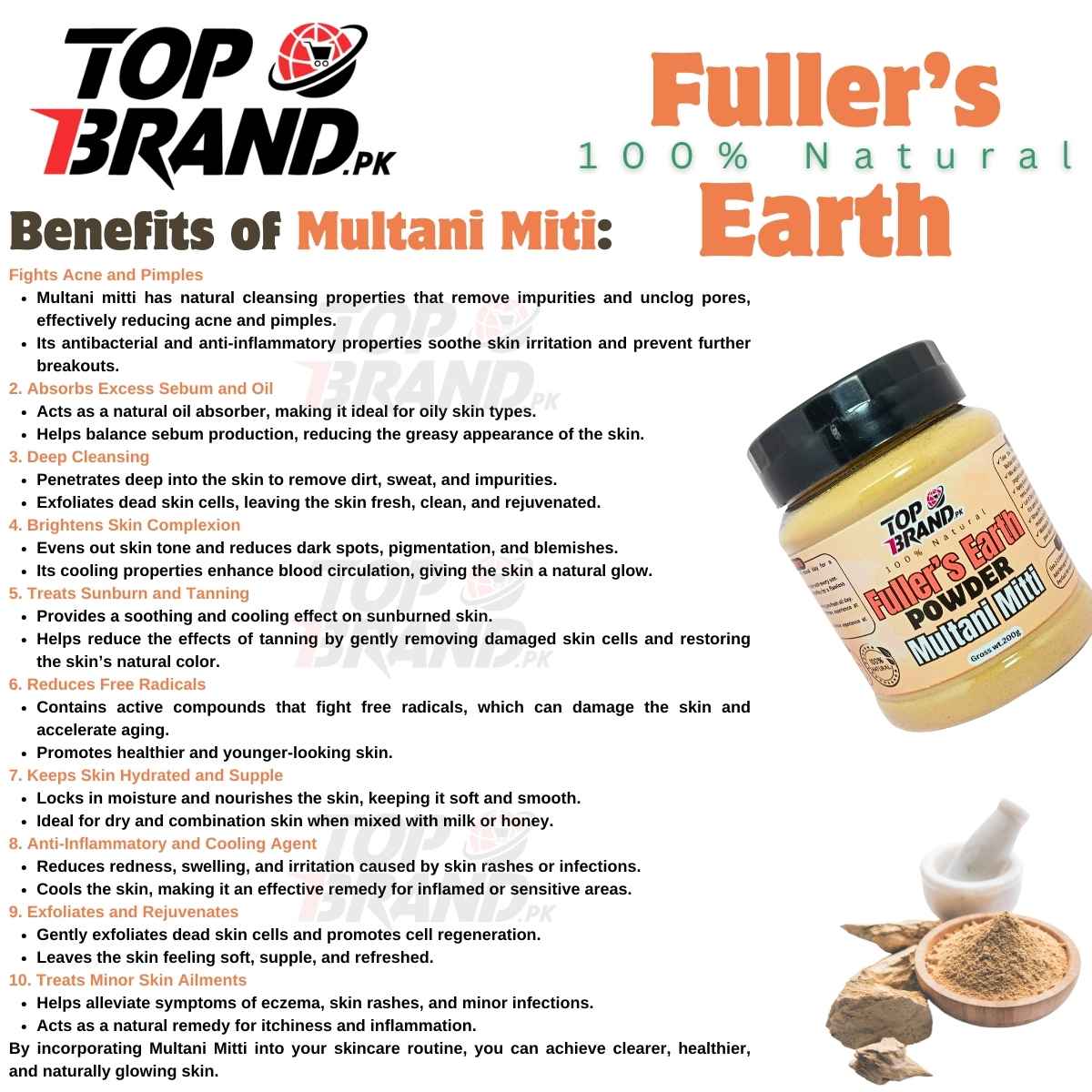 Multani Mitti | Fuller's Earth | Natural Skin Care For Radiant & Clean Skin
