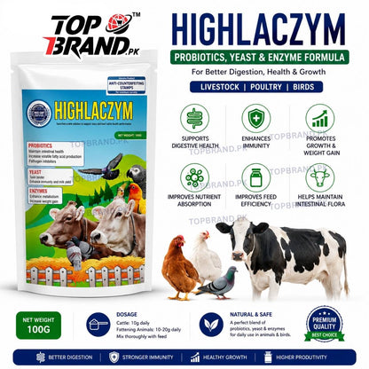 HighLaczym 100g (پروبائیوٹک + ییسٹ + انزائم)