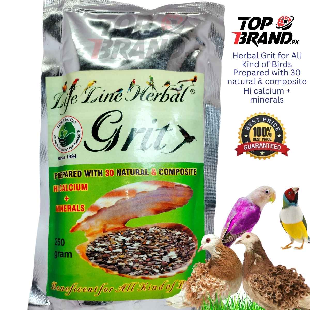 Life Line Herbal Grit: Natural Poultry Supplement