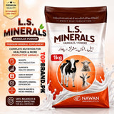 L.S MINERALS Vitamins for milk production  Minerals Mixture for live stock  Minerals Mixture for goat Minerals Mixture for cows Minerals Mixture Minerals for Cow Milton milk yield booster for cows milk production booster for Goat milk production booster for cows milk production booster for Buffalo milk booster meat growth supplement for  LIvestock meat gainer for qurbani janwar Livestock Minerals Mixture 
livestock growth supplement increase milk production in cows 