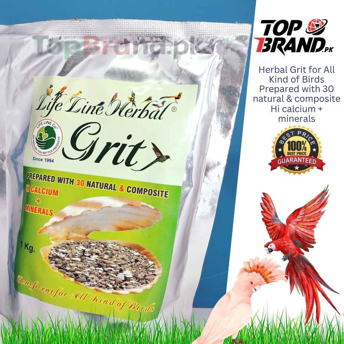 Life Line Herbal Grit: Natural Poultry Supplement