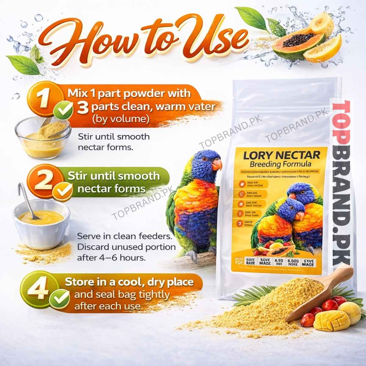 Lory Nectar 1kg Breeding Formula