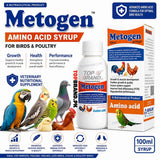 Metogen Amino Acid 100ml Syrup for Birds and Poultry