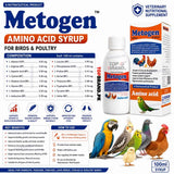 Metogen Amino Acid 100ml Syrup for Birds and Poultry