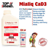 مرغی کے لیے مضبوط ہڈیوں اور بہتر پیداواری صلاحیت کے لیے Mialiq CaD3+Zinc