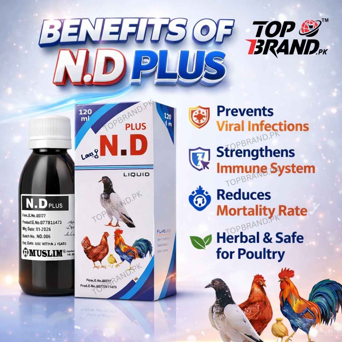 N.D Plus for Ranikhet Disease 120ml