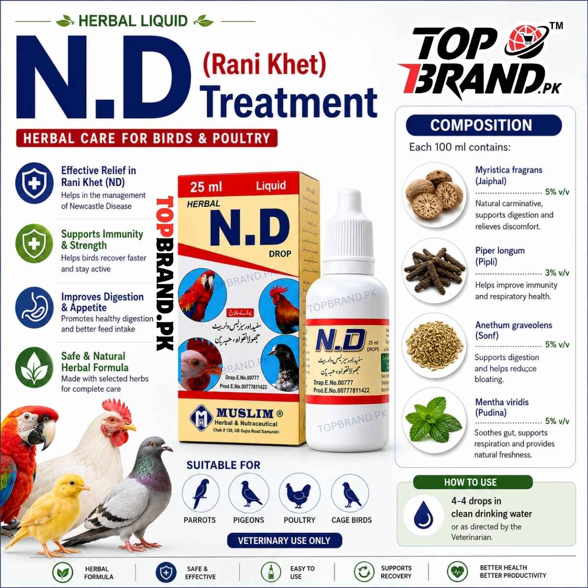 N.D (Rani Khet Treatment) 25ml