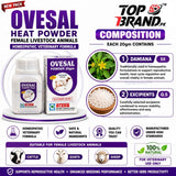 Ovesal 20g Heat Powder for Female Livestock Animals