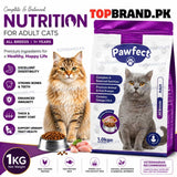 Pawfect Adult Cat Food 1kg – Chicken Flavour Complete & Balanced Nutrition
