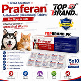 Praferan Cats & Dog Deworming Tablet