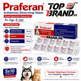 Praferan Cats & Dog Deworming Tablet