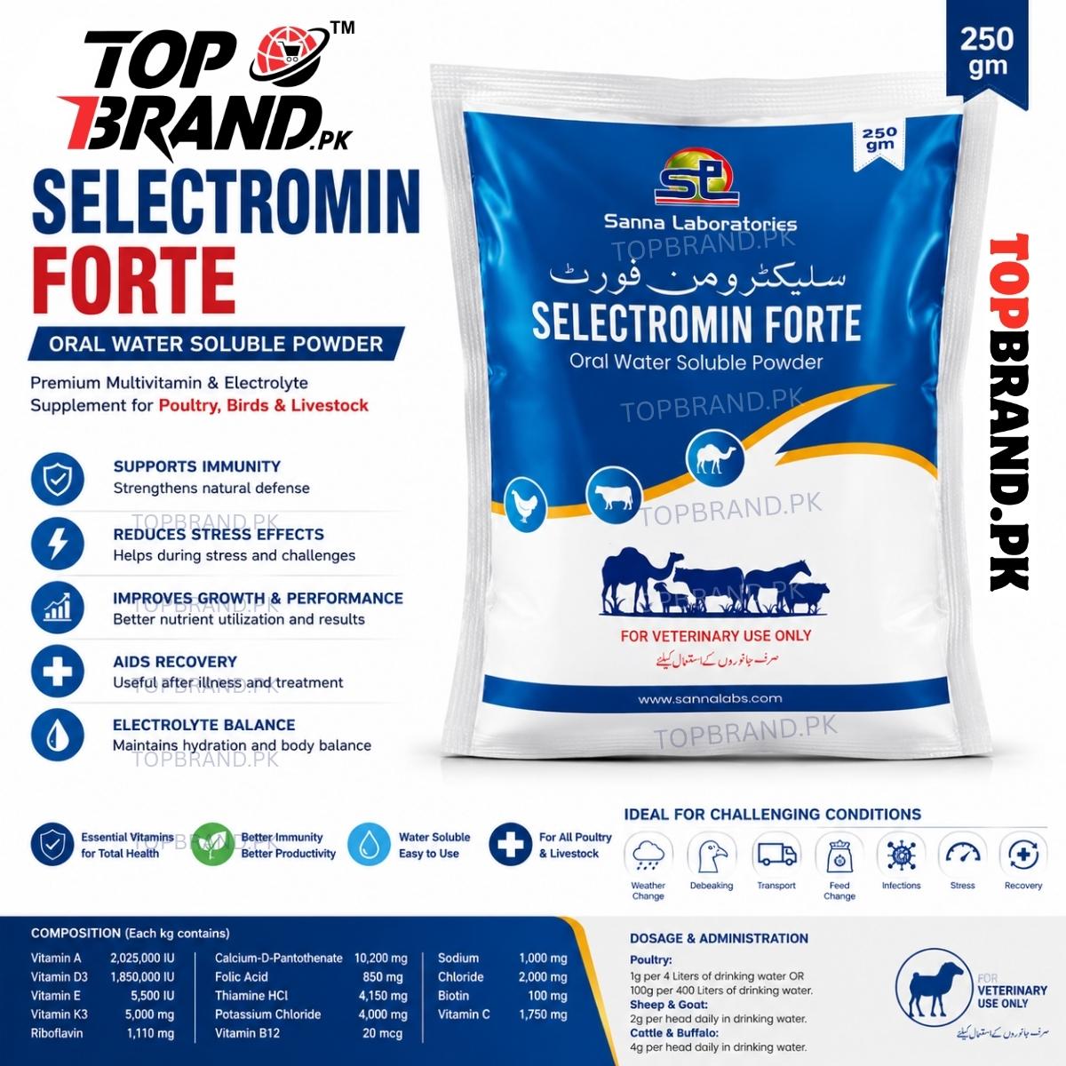Selectromin Forte – Vitamin & Electrolyte 250g