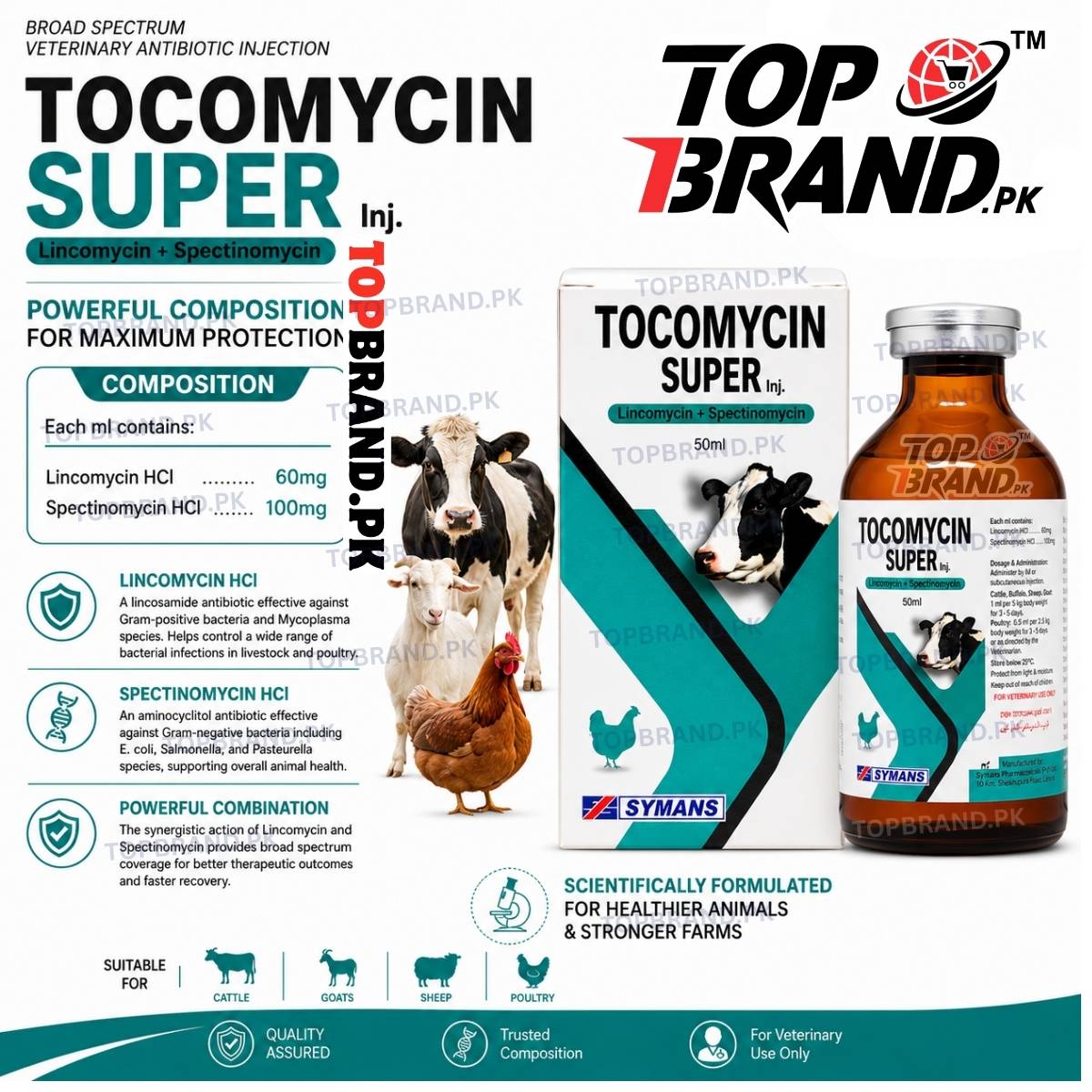 TOCOMYCIN SUPER (Lincomycin + Spectinomycin)