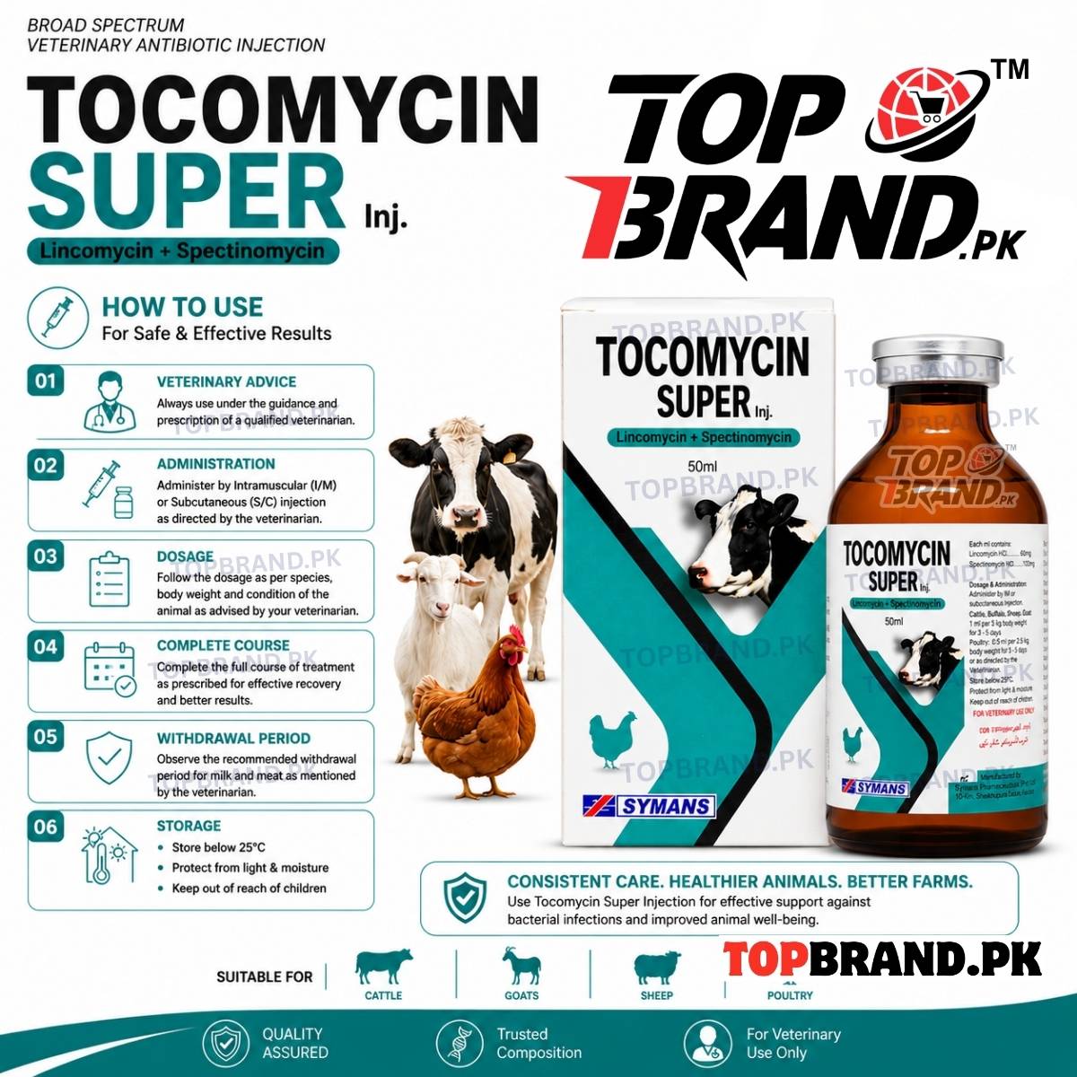 TOCOMYCIN SUPER (Lincomycin + Spectinomycin)