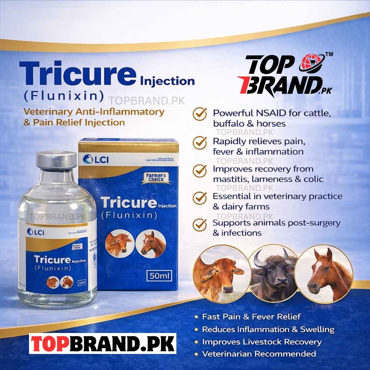 Tricure Injection (Flunixin) 50ml