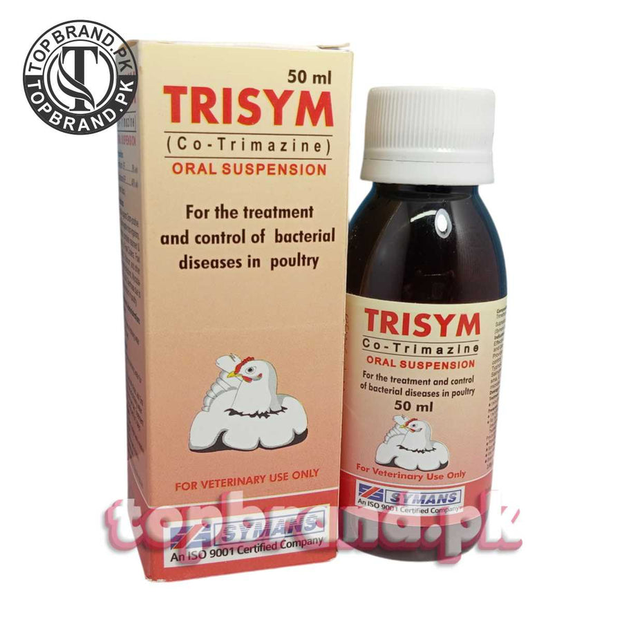 Trisym (Co-Trimethoprim 8% + Sulphadiazine 40%) Oral Suspension