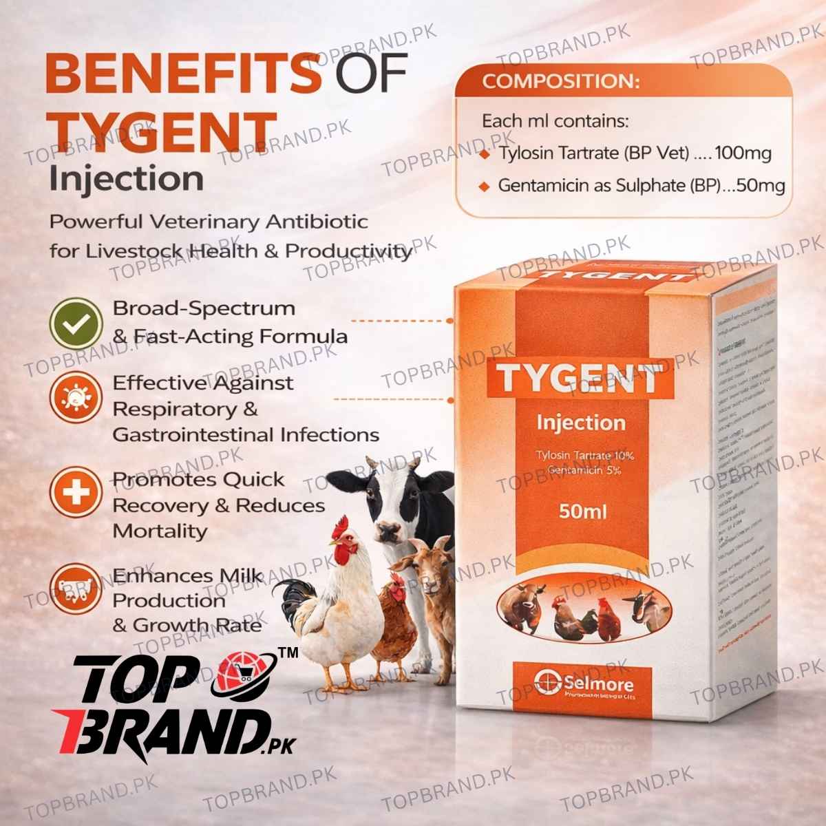 Tylopen , Gentamycine, Genta Combisone, Gentasym